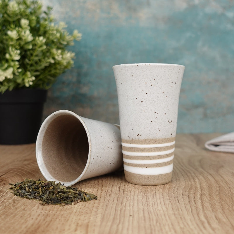 Clay Tea Cup - White