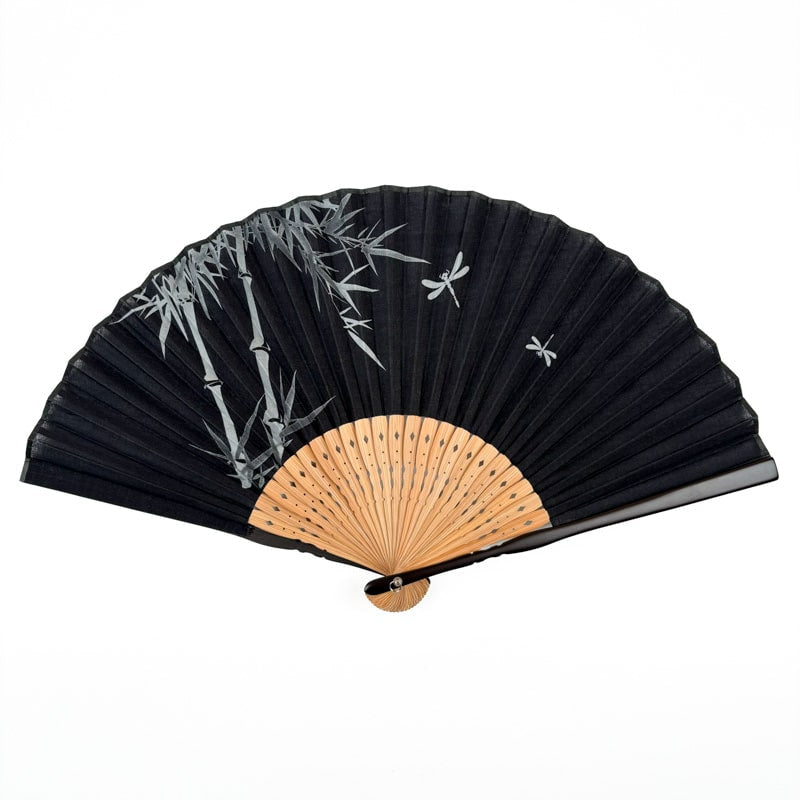 Japanese Black Tonbo Fan