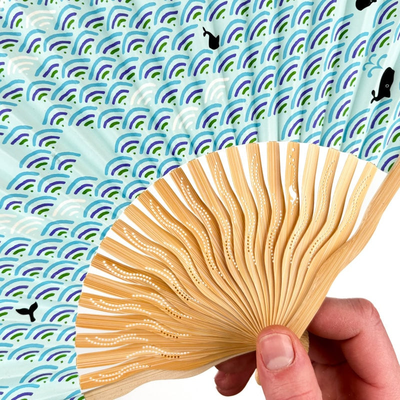 Japanese Seigaiha fan