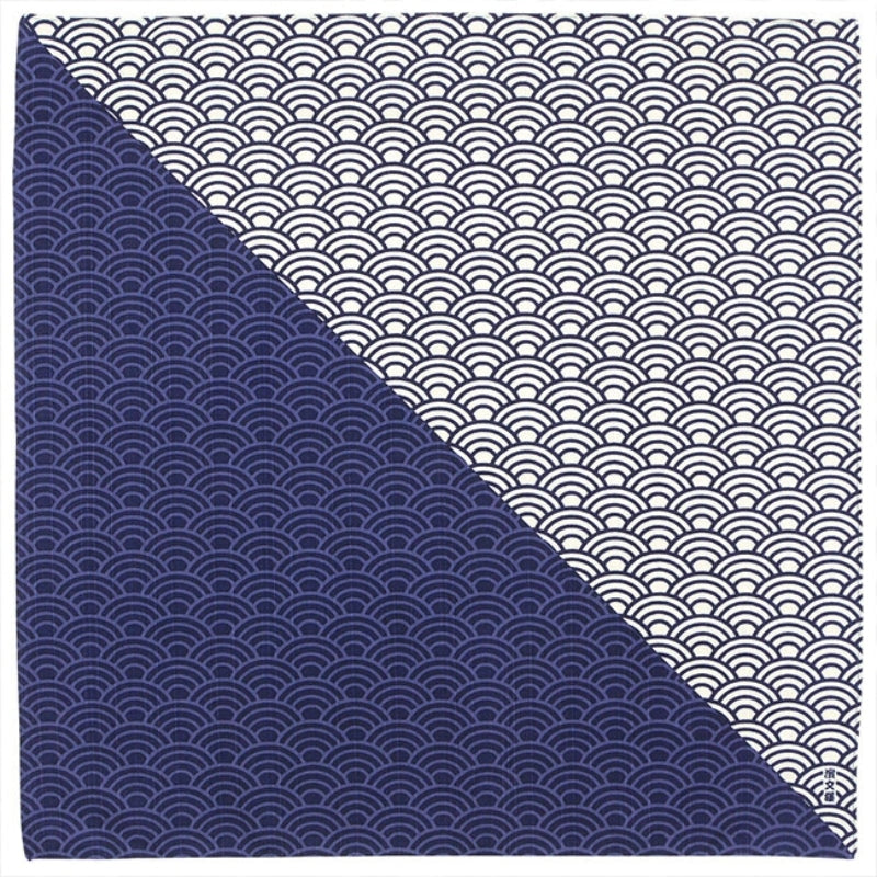 Furoshiki Japanese Seigaiha - 50cm x 50cm