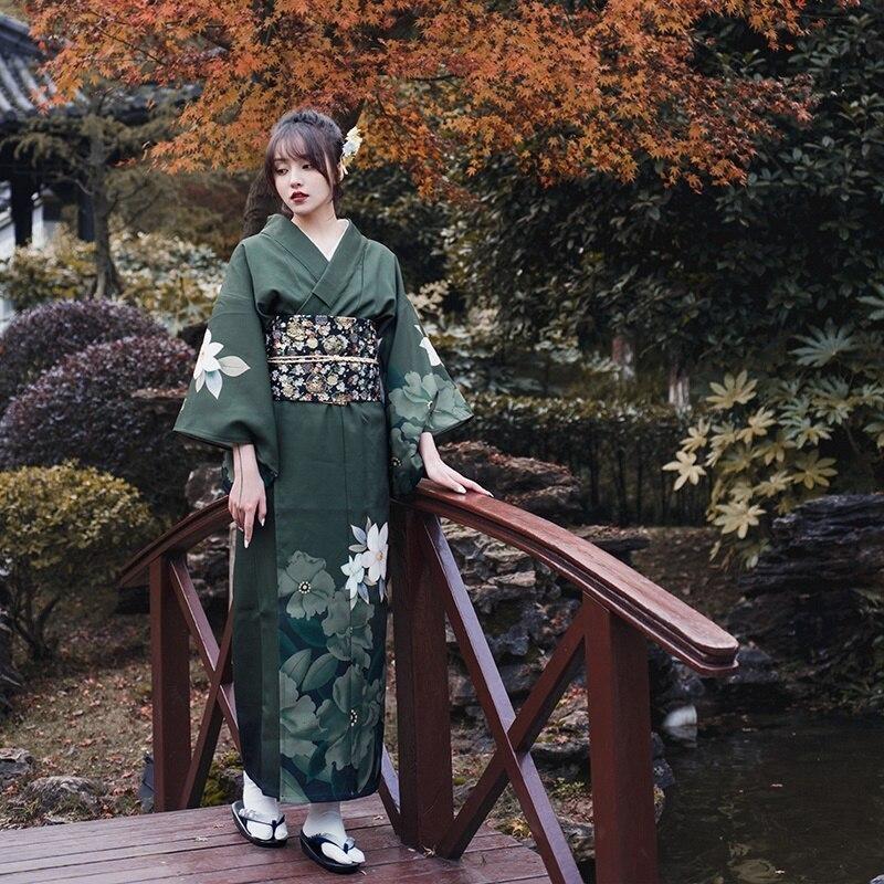 Green Kimono Dress For Women S