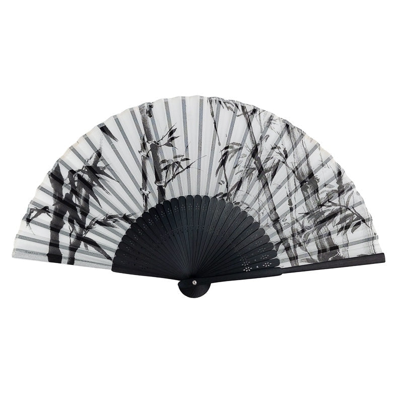 Hand Fan Bamboo Print