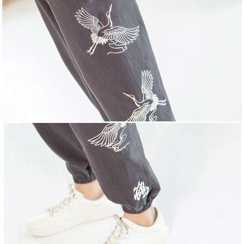 Japanese Baggy Pants - Crane