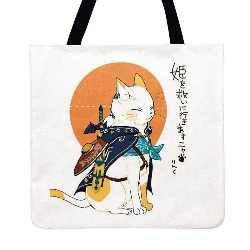 Japanese Cat Tote Bag