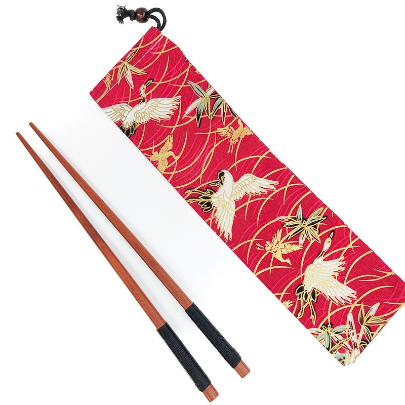 Japanese Chopstick Case - Crane