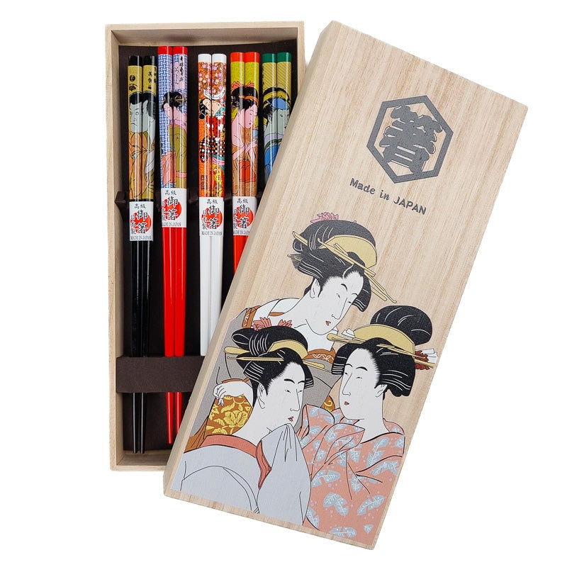 Japanese Chopsticks Set Ukiyo-e