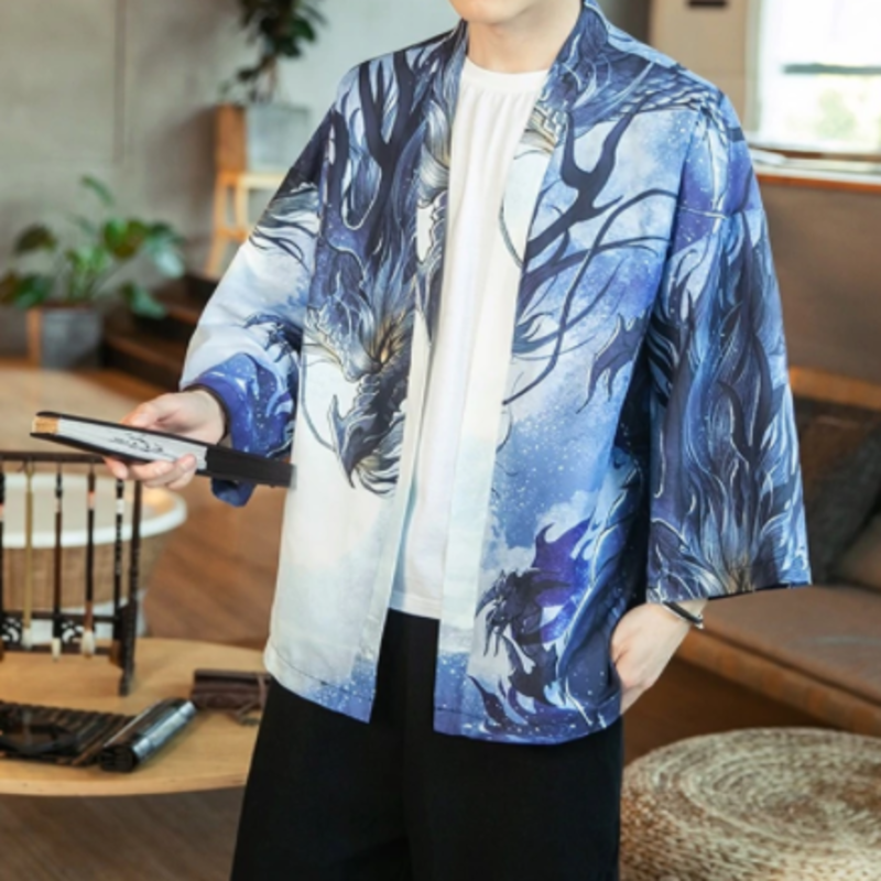 Japanese Kimono Cardigan Men