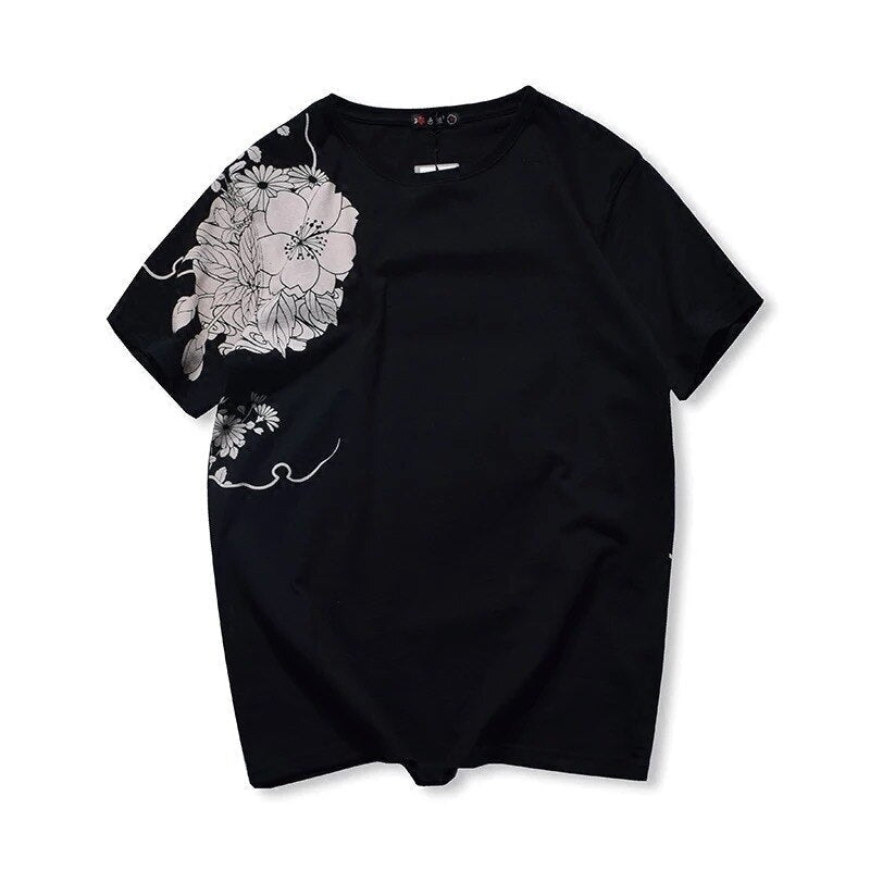 Japanese Koi and Flower Tee