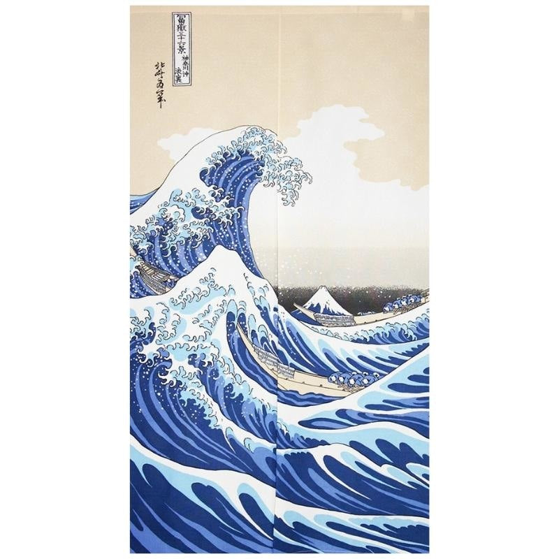 Japanese Noren Great Wave