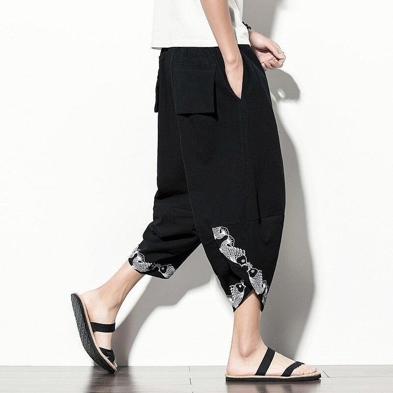 Japanese Pants Men Black / M
