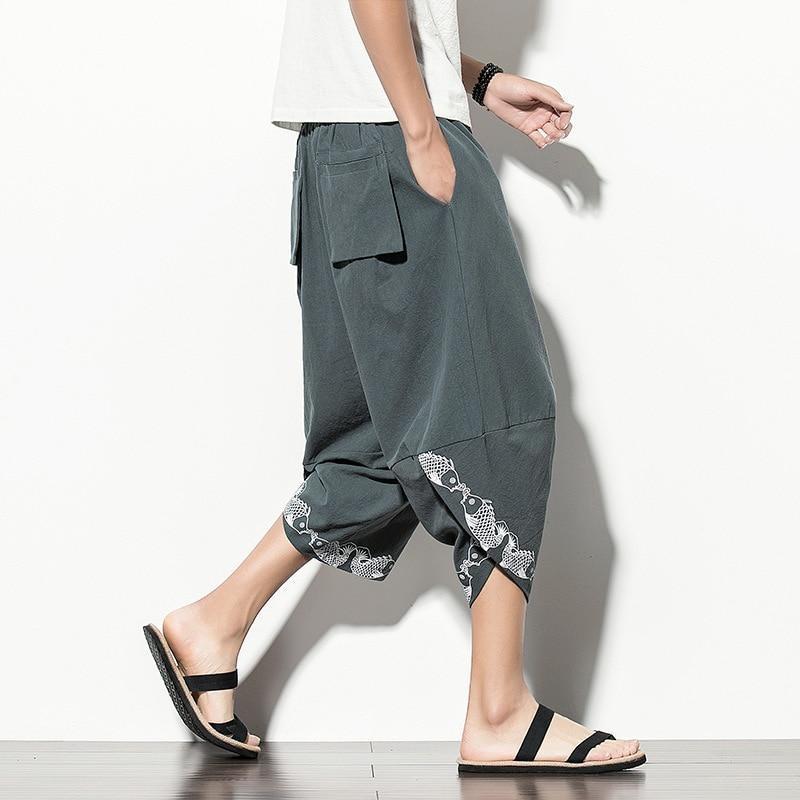 Japanese Pants Men Grey / M