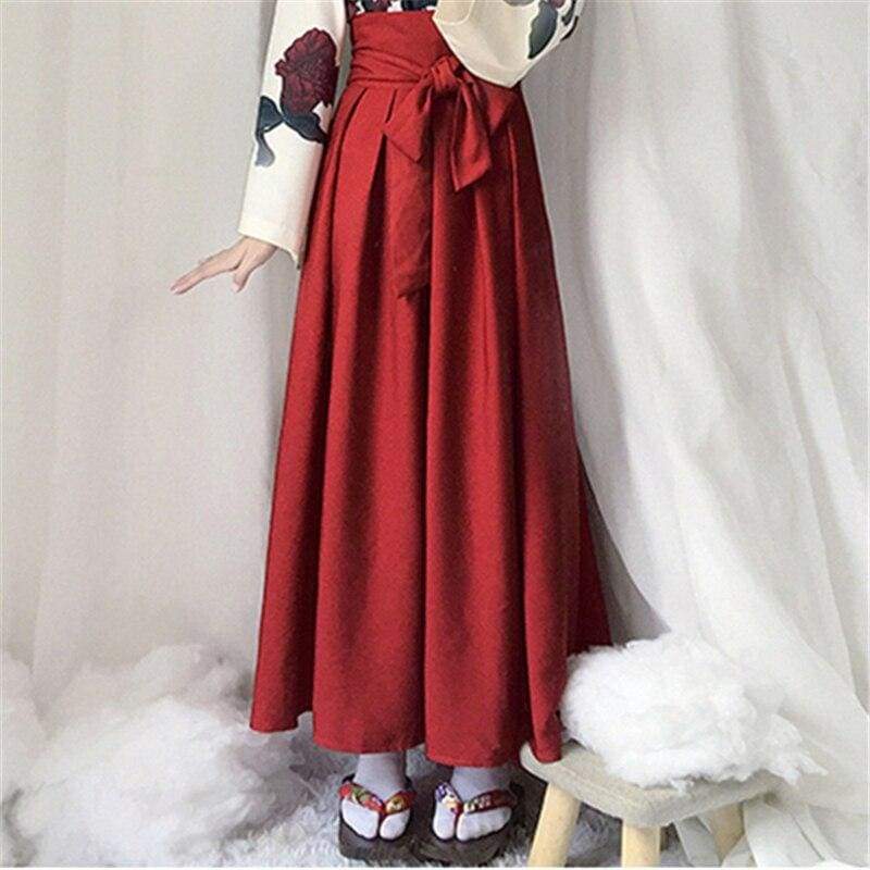 Japanese Red Kimono Dress - Woman
