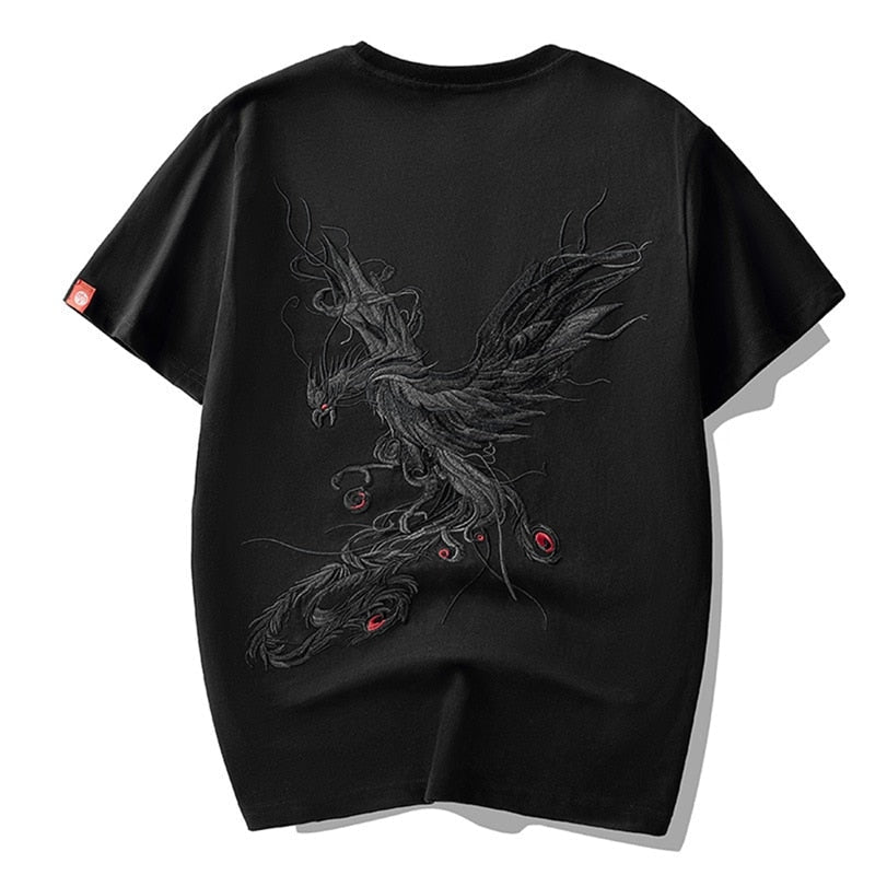 Japanese T-Shirt Phoenix Black / M