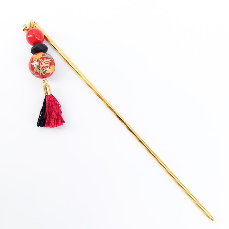 Japanese Kanzashi Red Crane