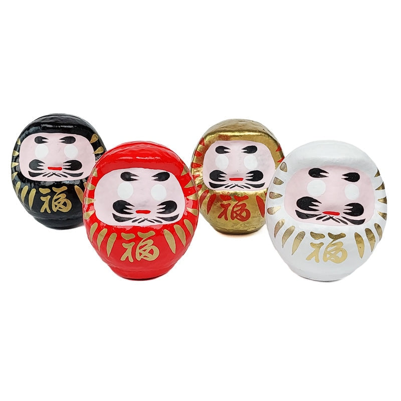 Set of 4 Japanese Daruma - 9 cm