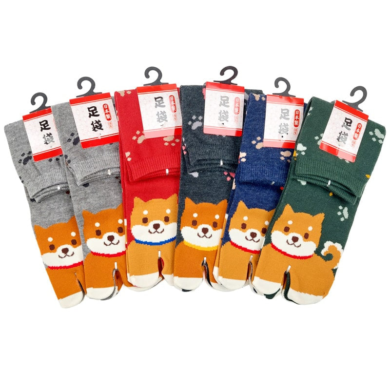 Tabi Shiba Socks - 6 Pairs - EU 36-40