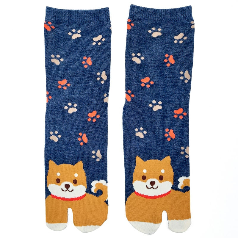 Tabi Shiba Socks - 6 Pairs - EU 36-40