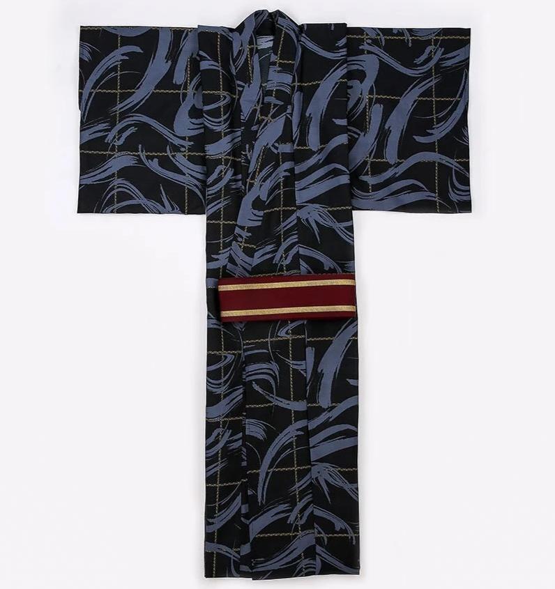 Men’s Japanese Kimono dress In Shodou One Size