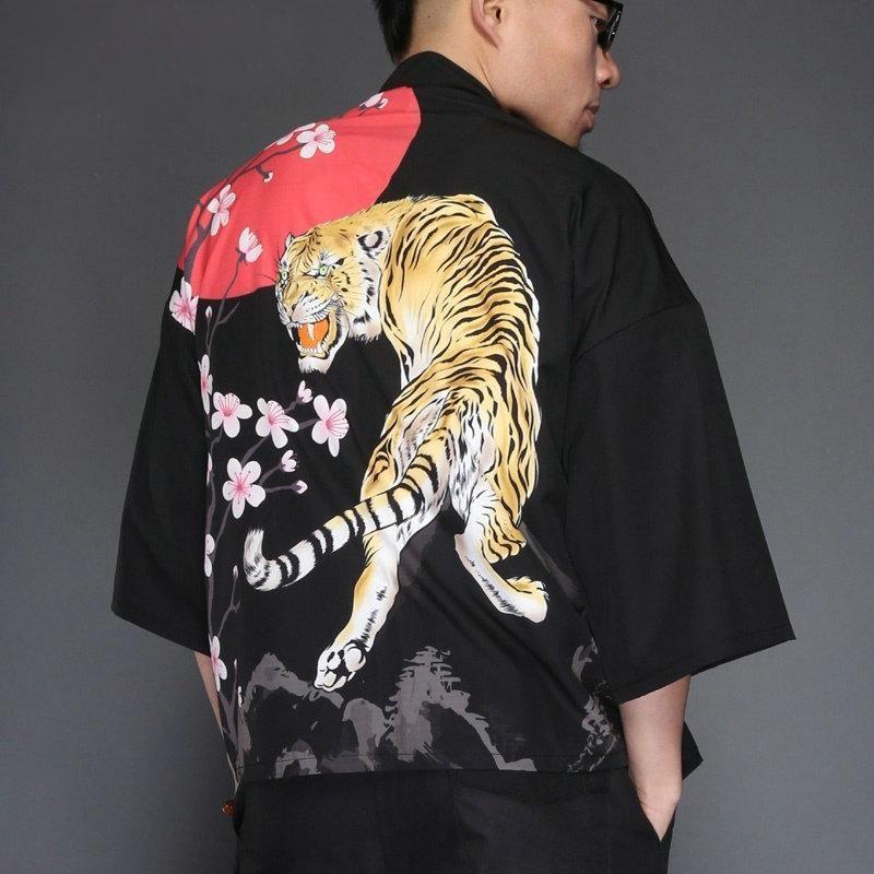 Men’s Kimono Jacket - Tiger L