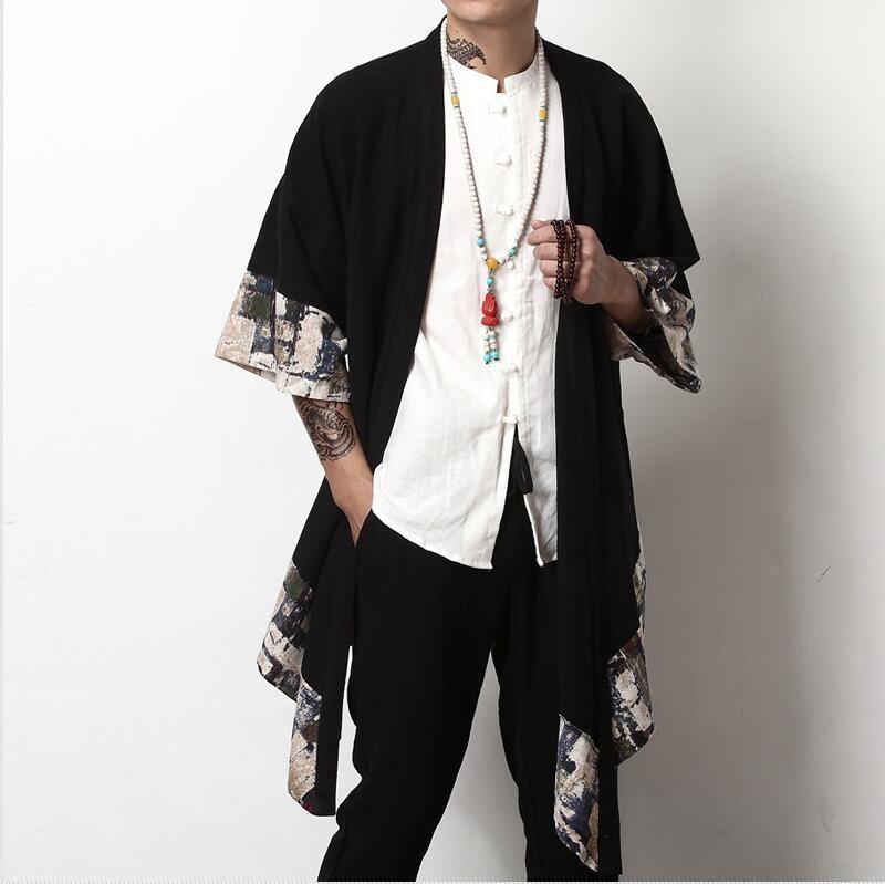 Men’s Long Kimono Jacket - Fuyu M