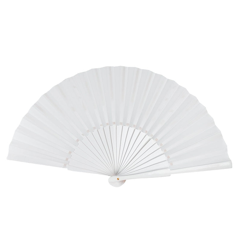 Plain White Japanese Fan