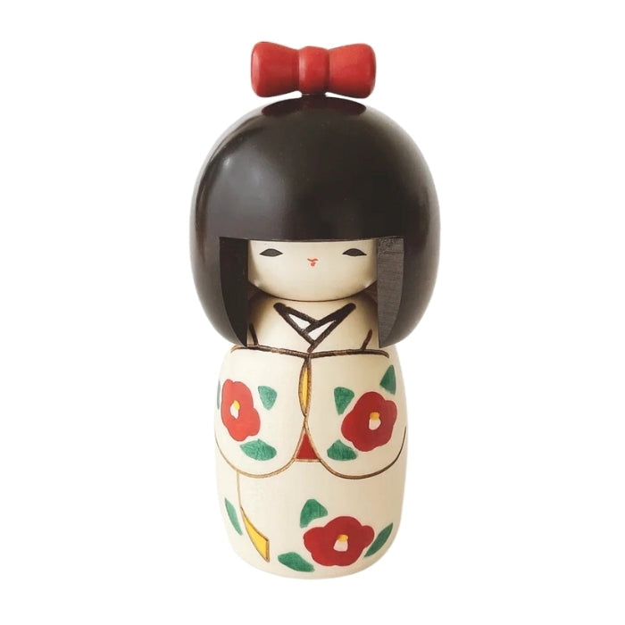 Camellia Kokeshi doll