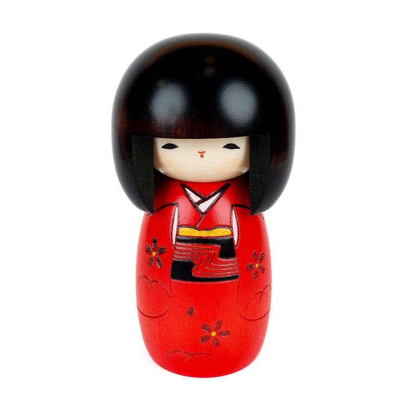 Red Kokeshi doll