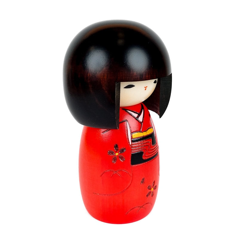 Red Kokeshi doll