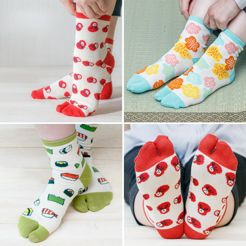 Japanese Socks - Tsubaki