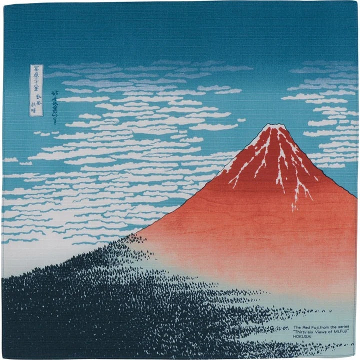 Red Mount Fuji Furoshiki