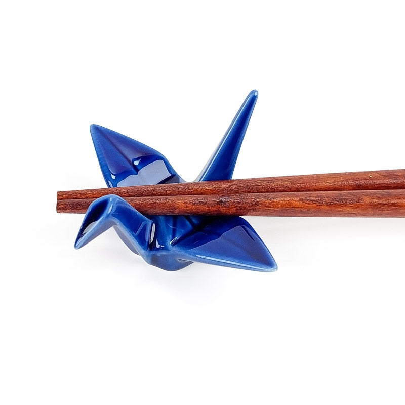 Chopsticks Rest Blue Origami