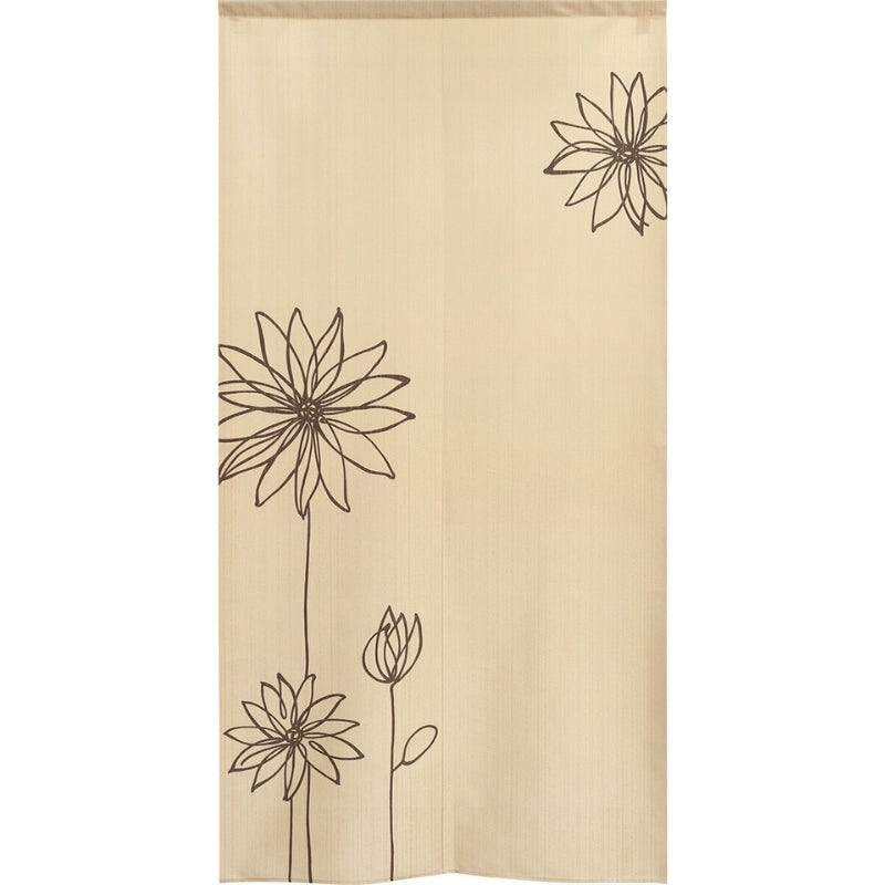 Japanese Curtain Noren Flower