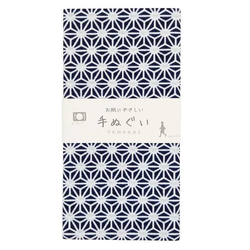 Towel Tenugui Asanoha Blue