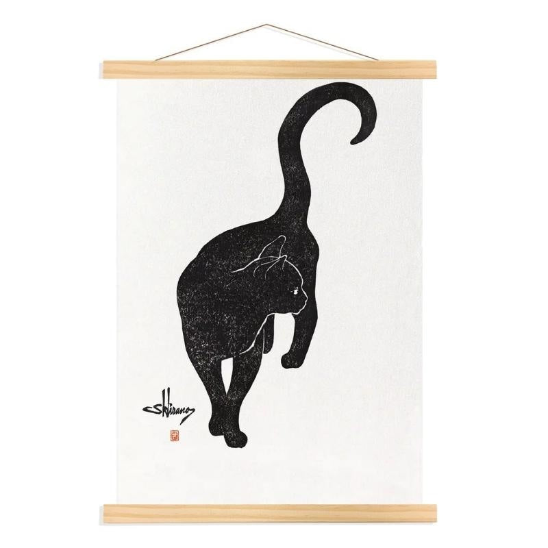 Black Cat Print