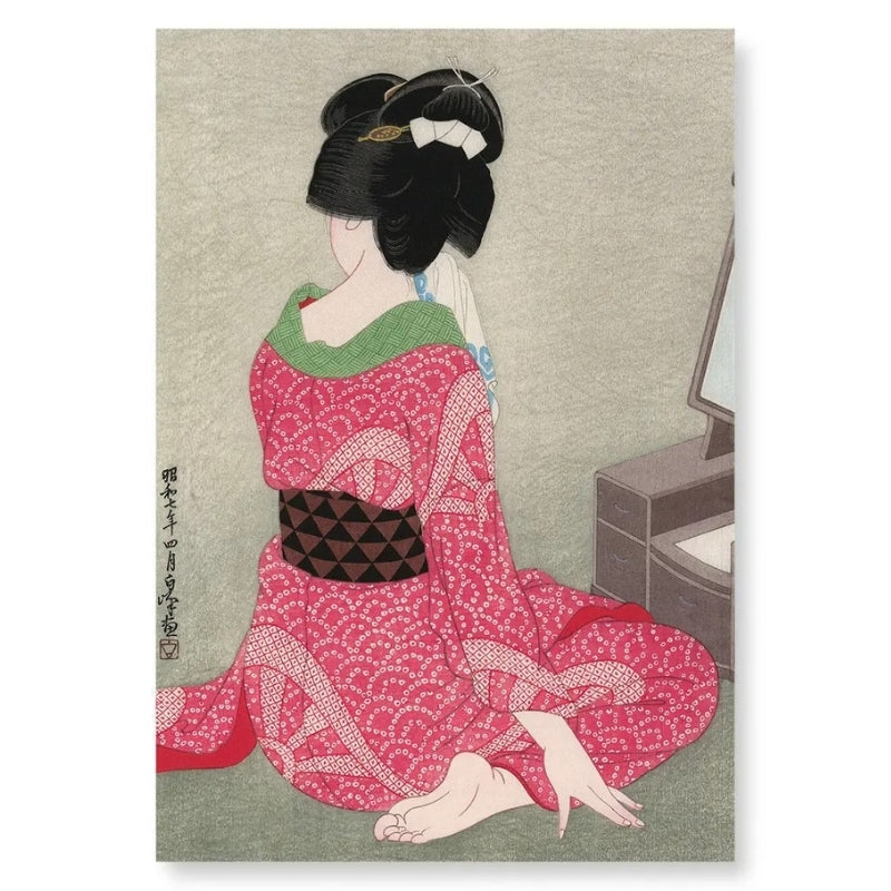 Japanese Art Woman A4