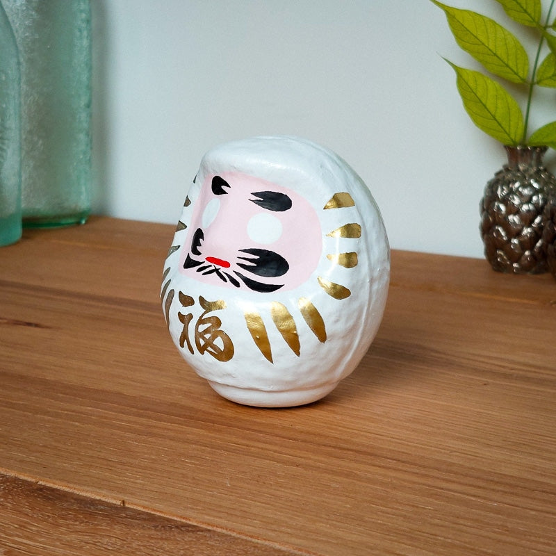 White Japanese Daruma Doll