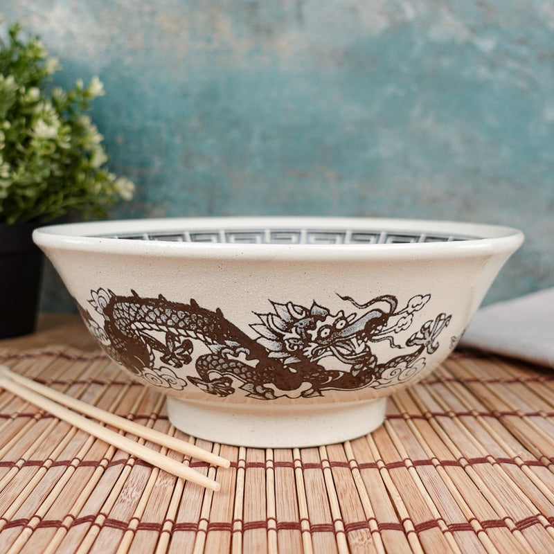 White Japanese Ramen Bowl