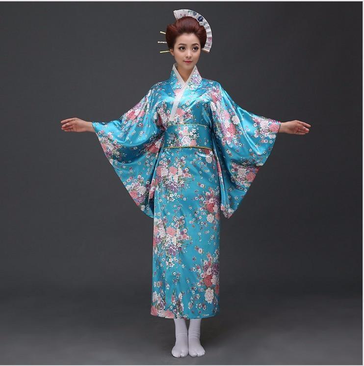 Women’s Blue Japanese Kimono - Natsuno One Size