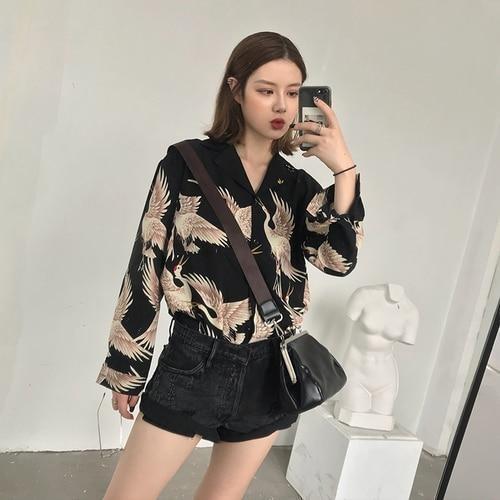 Women’s Japanese Crane Shirt