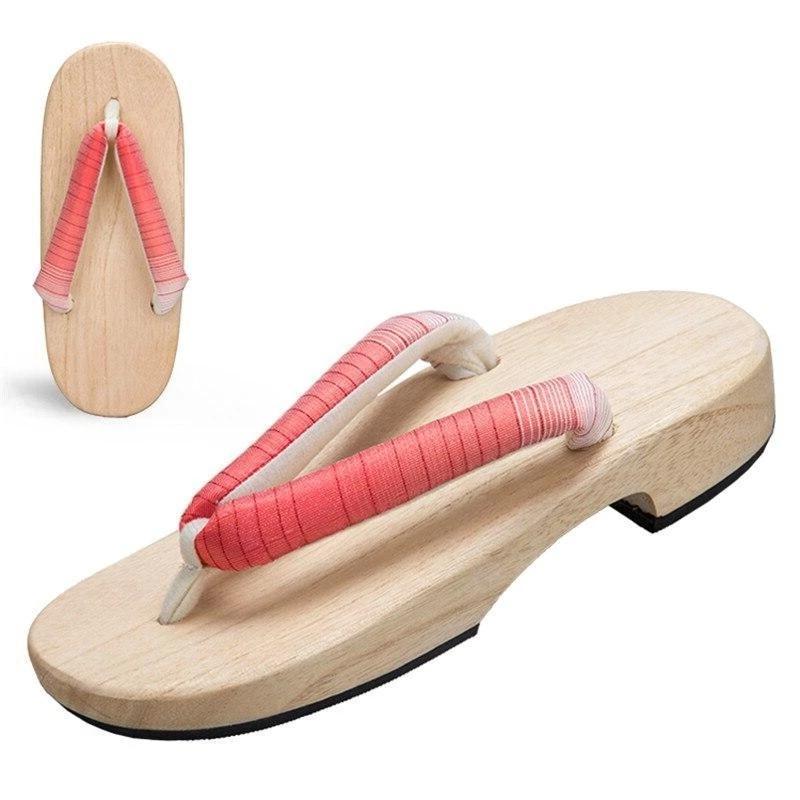 Women’s Japanese Geta Sandals - Aka Shiro