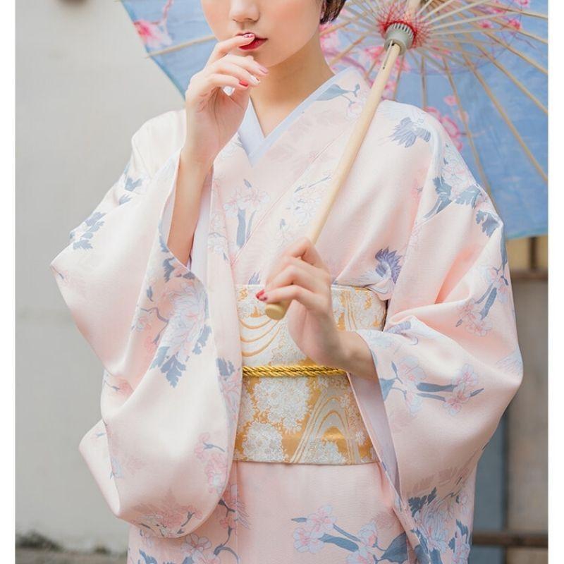 Women’s Japanese Kimono Costume - Tsuru & Botan