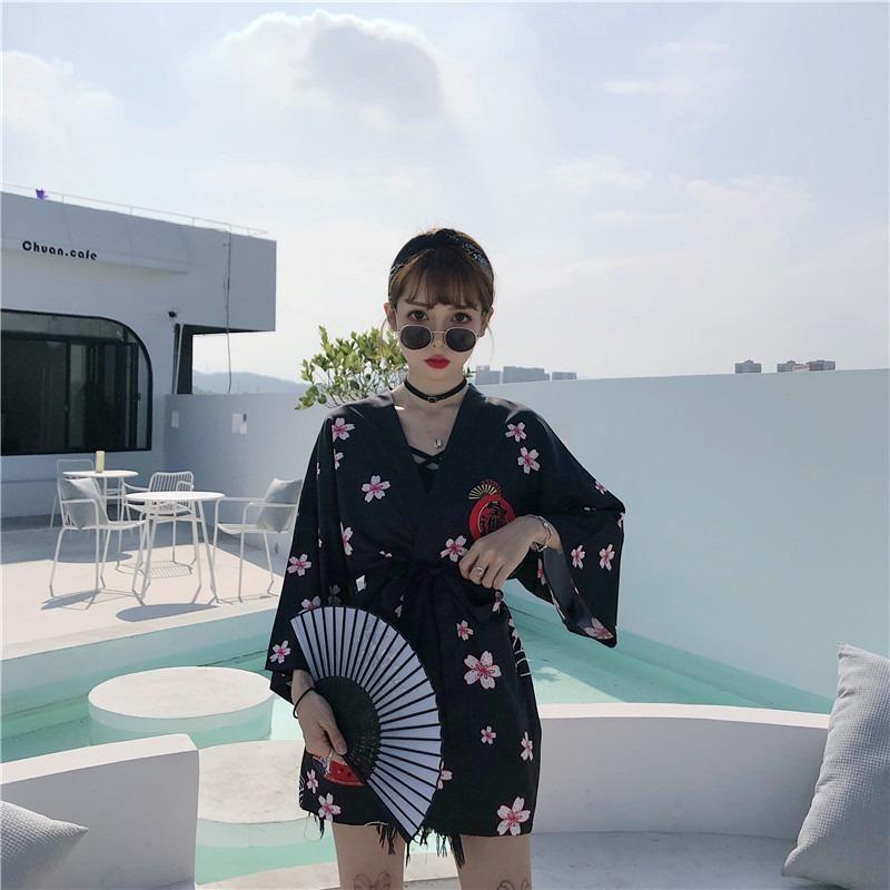 Womens Kimono Style Cardigan - Lucky Charm