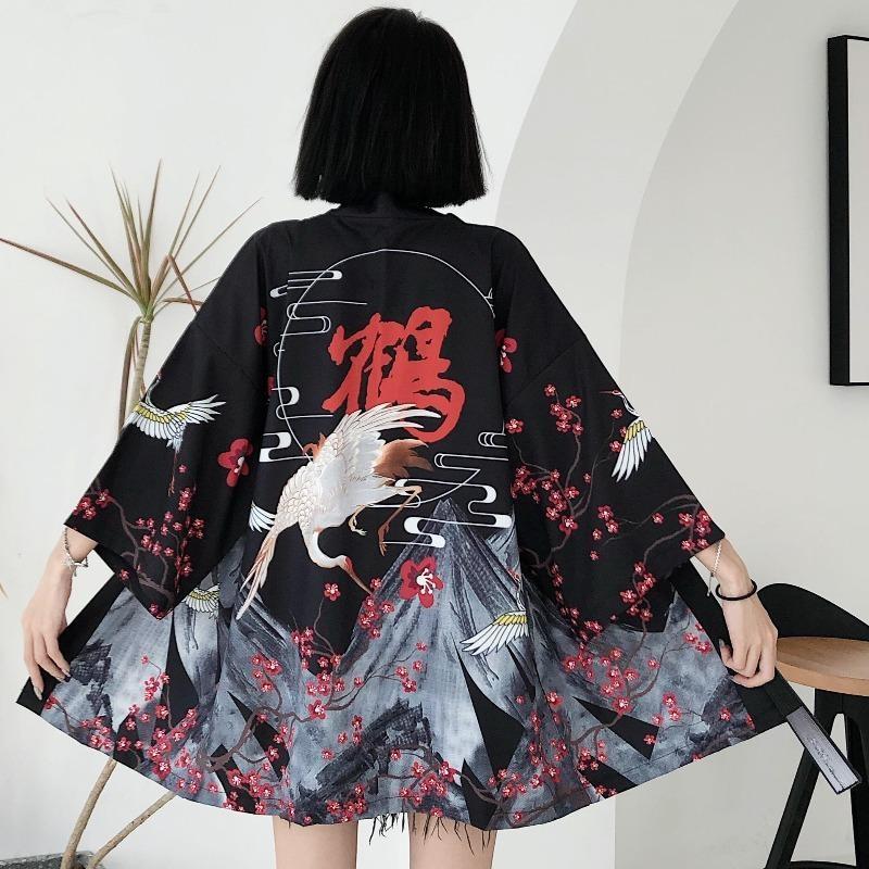 Women’s Lightweight Kimono Black / One Size