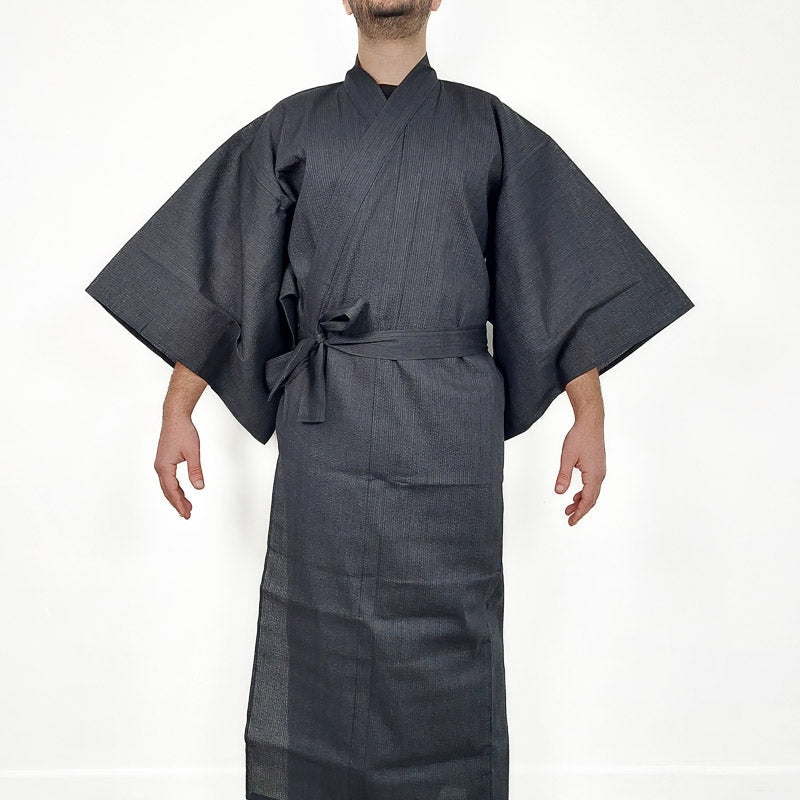 Black Japanese Yukata L