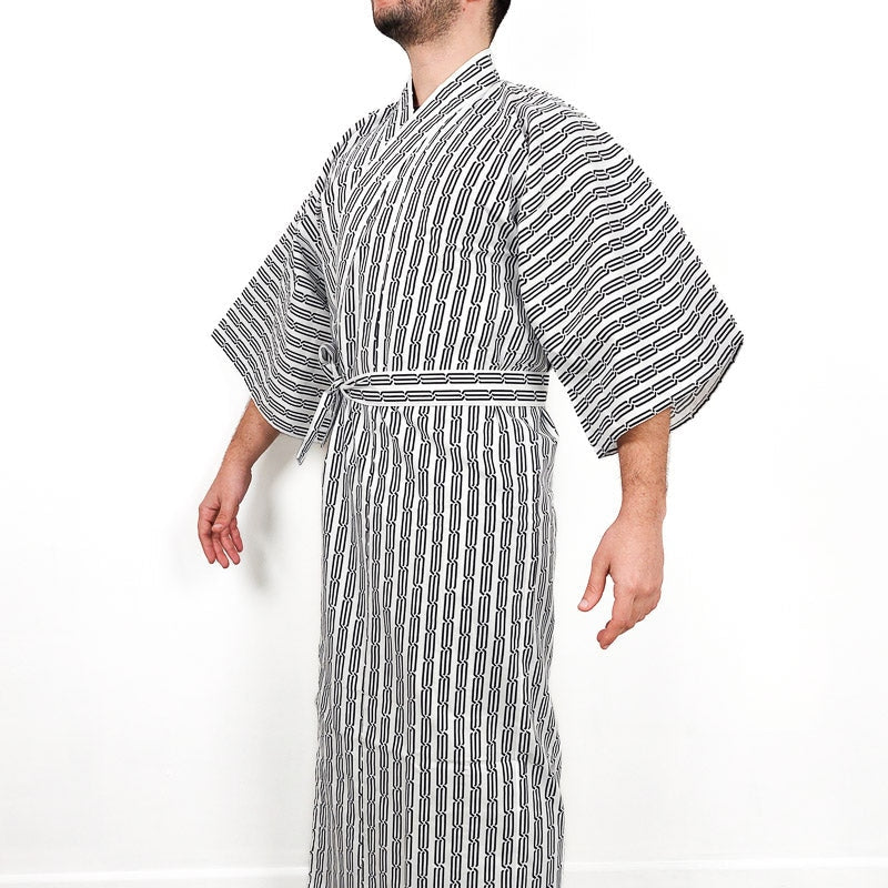 White Japanese Yukata