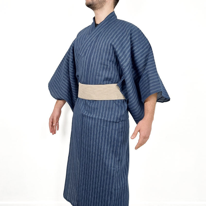 Blue Striped Yukata