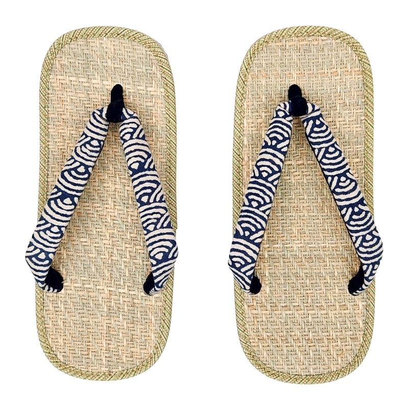 Japanese Zori Sandals - Hanao Seigaiha