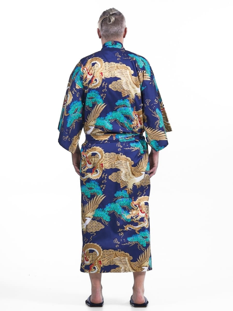 Men’s Japanese Kimono – Ryū & Washi