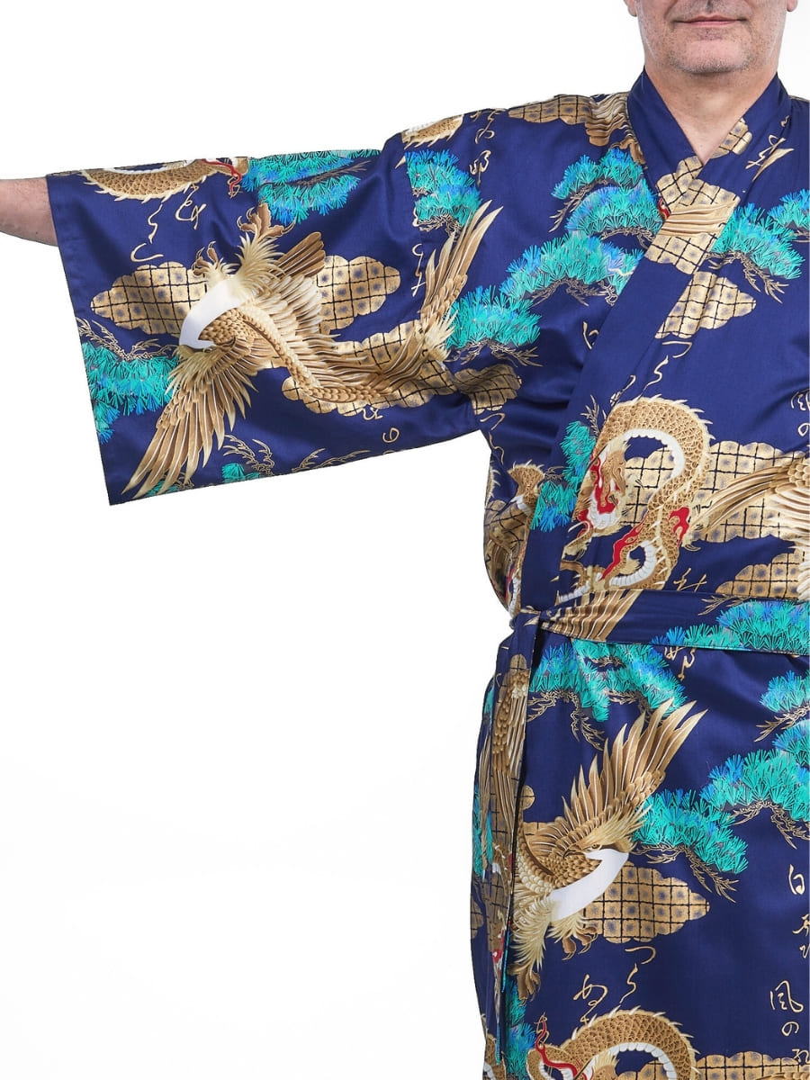 Men’s Japanese Kimono – Ryū & Washi