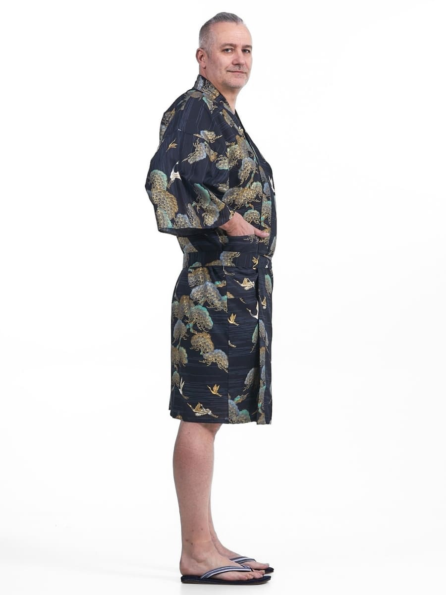 Men’s Happi Kimono – Crane & Pine